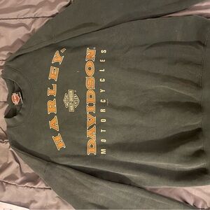 Harley-Davidson Dark Green Sweatshirt with Logo